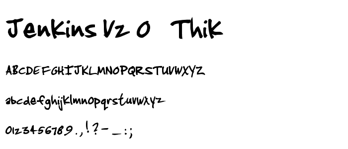 Jenkins v2.0   Thik font